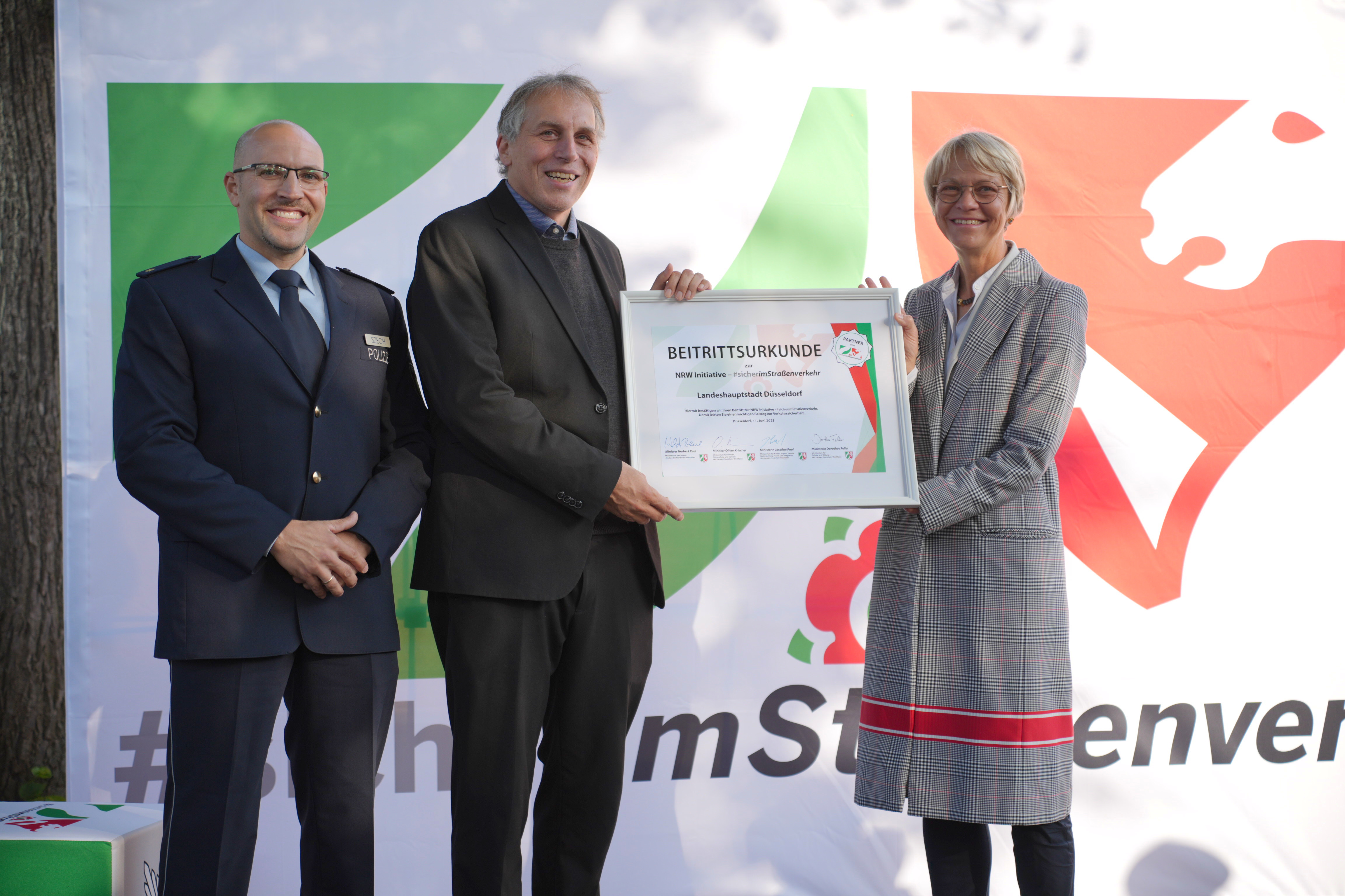 Beitrittsurkunde Stadt Düsseldorf