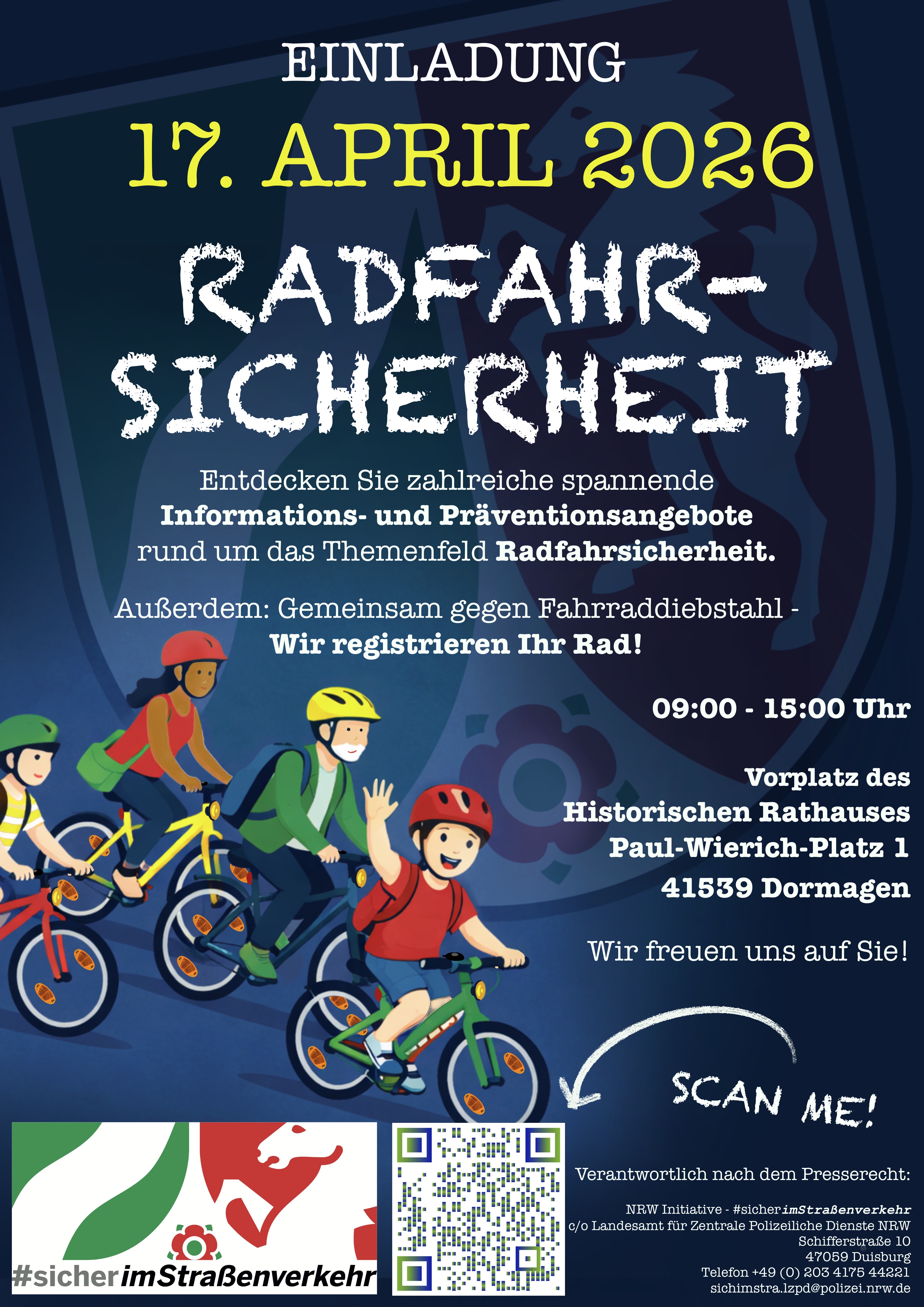 Radfahrsicherheit – Aktionstag der Polizei NRW in Dormagen