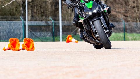 Fahrsicherheitstraining eines Motorrades