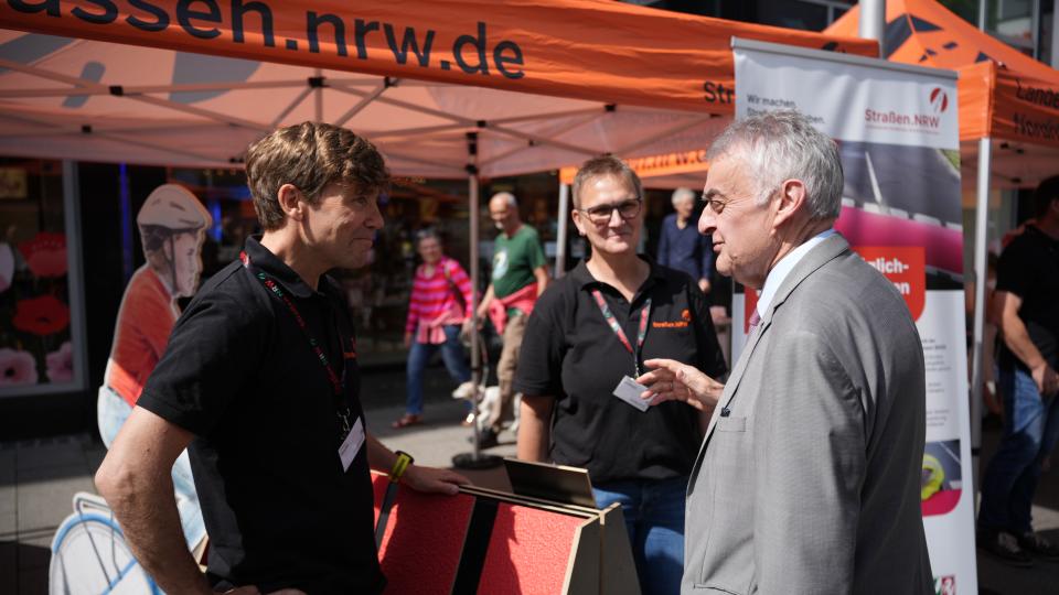 Innenminister Reul im Gespräch